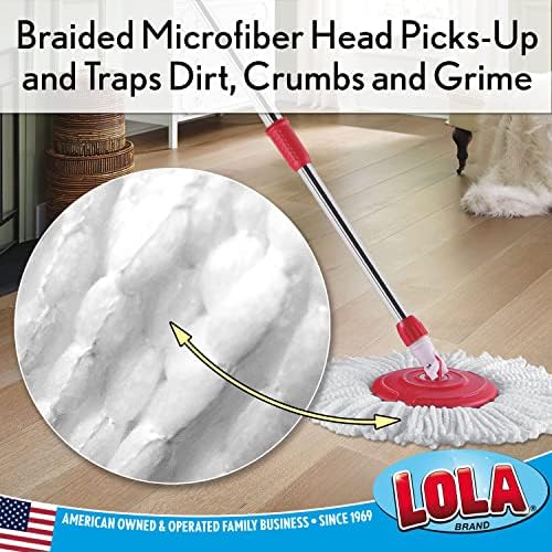Lola Products Revolution Microfiber Spin Mop Refill