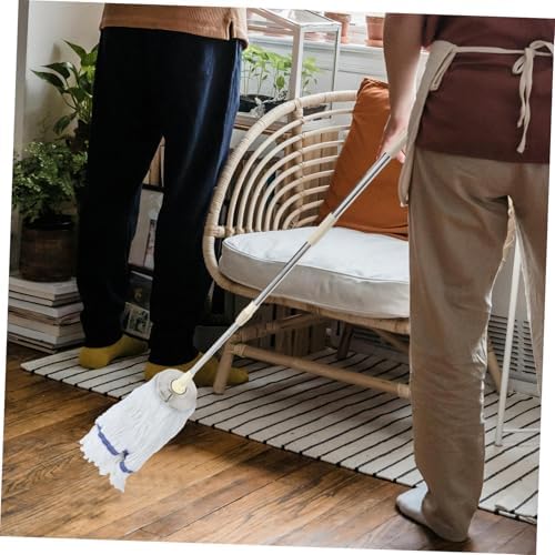 Expandable Mop Pole with Rotating Head and Telescopic Handle