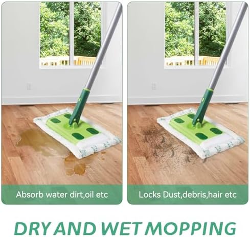 SavStor Microfiber Mop Pad Refills 6 Pack for Quick Shine Mop