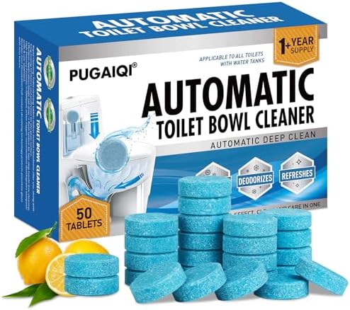 PUGAIQI Toilet Bowl Tablets 50 Count Blue Fresh Scent 1