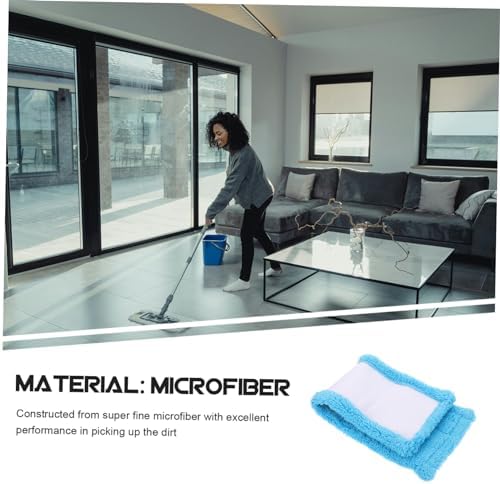 2pcs Microfiber Mop Head Replacement Pads for Cleaning