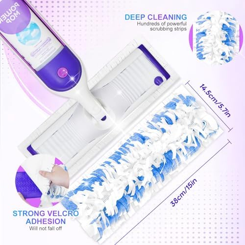 YagoDago Power Mop Refills 5-Pack for Wood Multi-Surface Cleaning