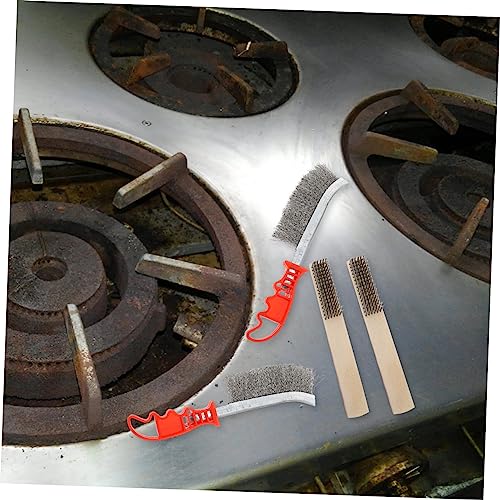 OKUMEYR 4pcs Stainless Steel Rust Removal Brush Set