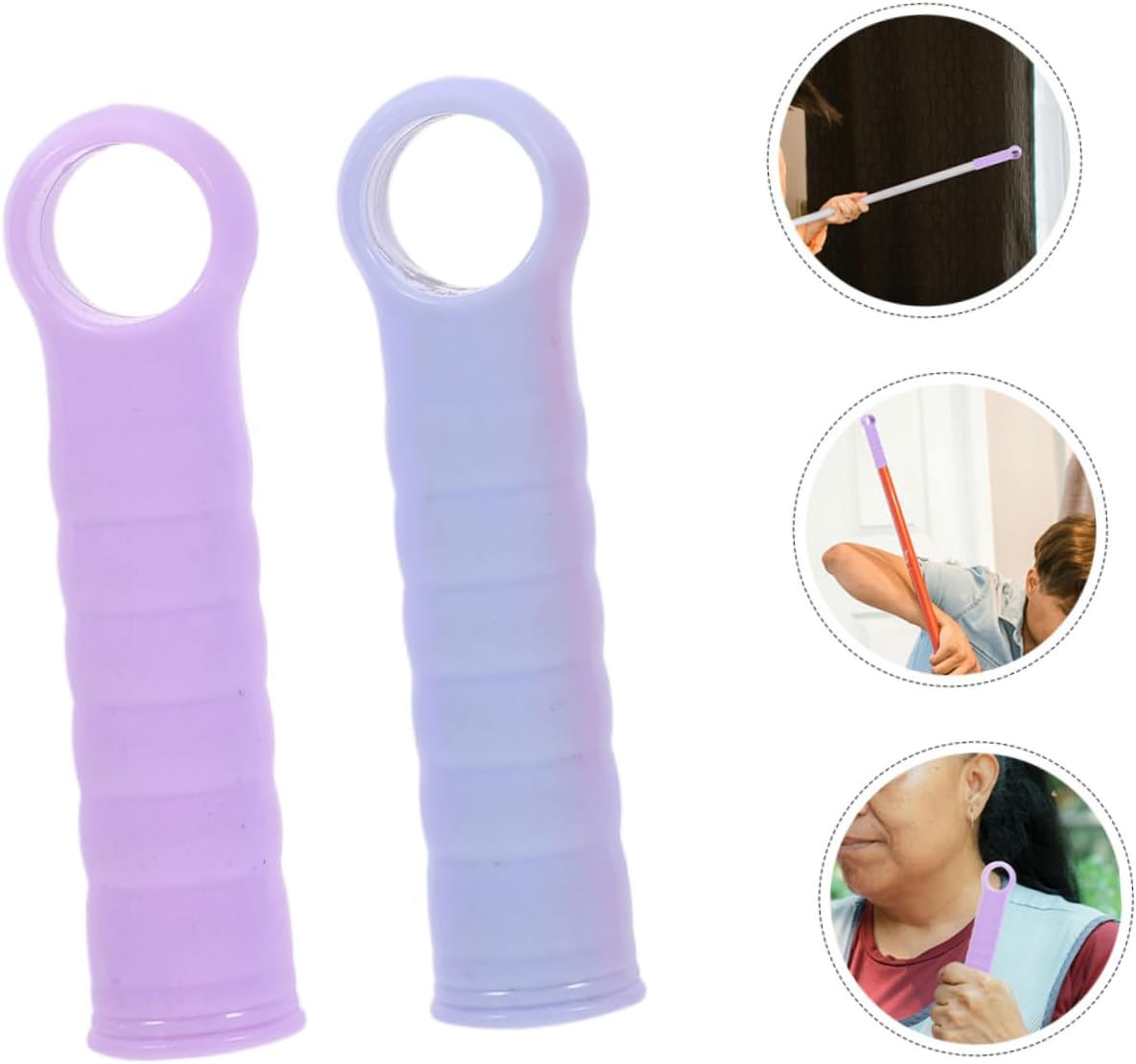 12pcs Plastic Mop Handle End Caps with Ergonomic Grips
