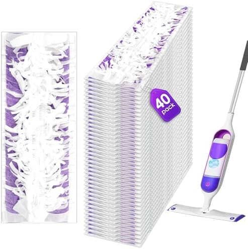 40 Count MIBUMIKI Mopping Pad Refills for Swiffer PowerMop