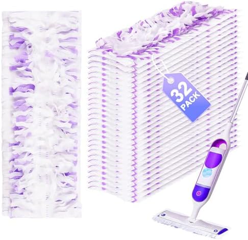 Kamitaly 32 Count Swiffer Power Mop Refills 14-Layer Multi-Surface Replacement Pads