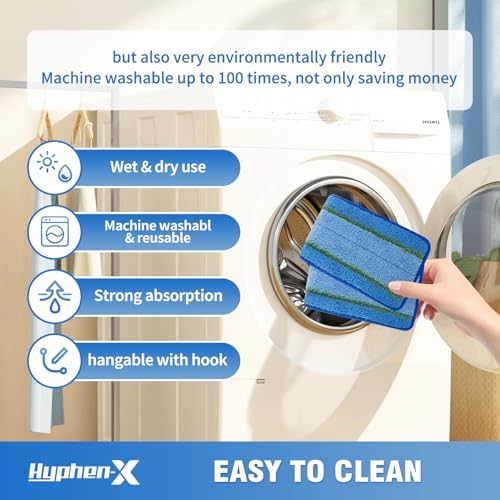 12 Pack Microfiber Mop Pads for Libman Freedom Spray Mop