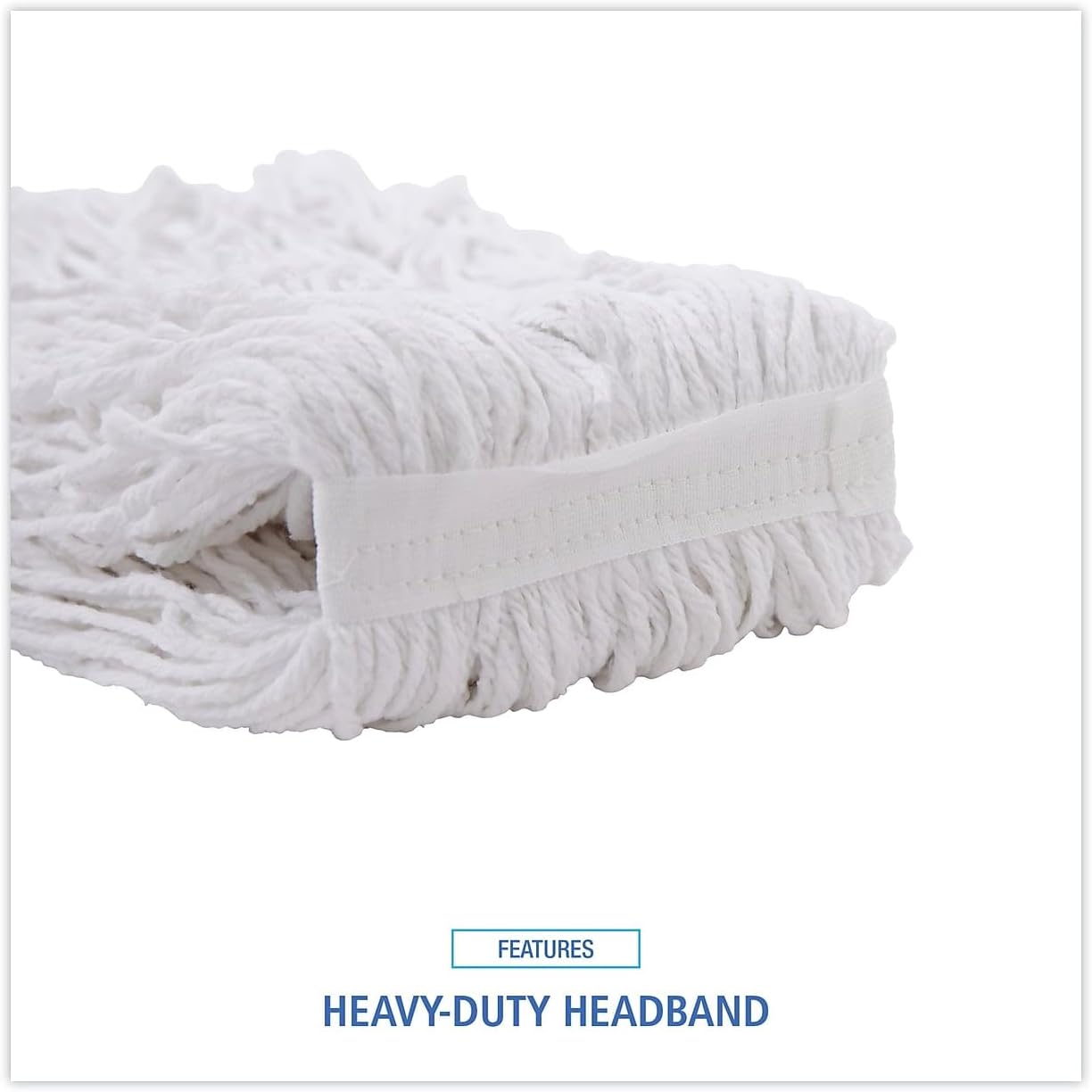 Boardwalk Banded Rayon Cut-End Mop Head Replacement 1