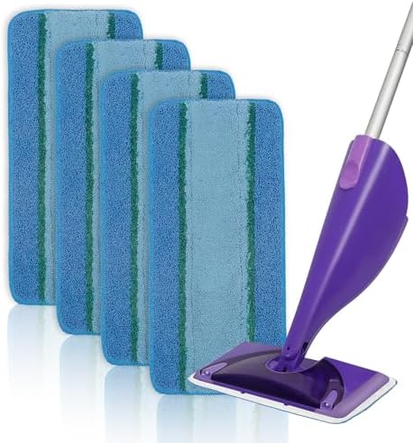 4 Pack Reusable Swiffer WetJet Mop Pads
