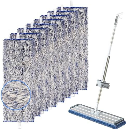 STARVAST 10 Pack Microfiber Mop Pads for Hardwood Floors