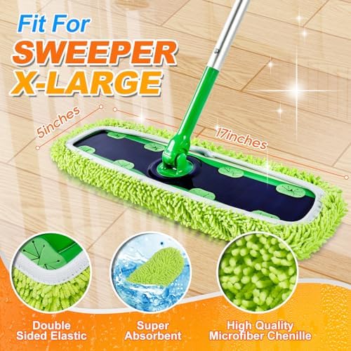 MyKEEPOW Reusable Mop Pads for Swiffer XL 3 Pack