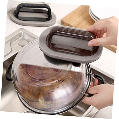SHERCHPRY Rust Remover Emery Sponge Brush Handle