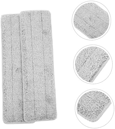 Ipetboom 2pcs Reusable Microfiber Mop Pads for Hard Floors