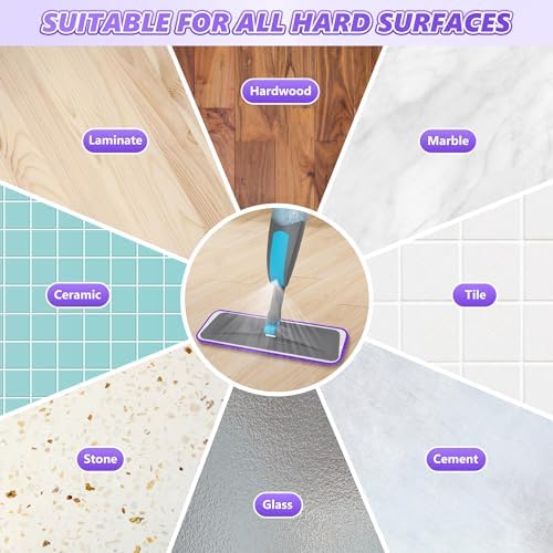 4X Reusable Mop Pads for Swiffer Power Mop