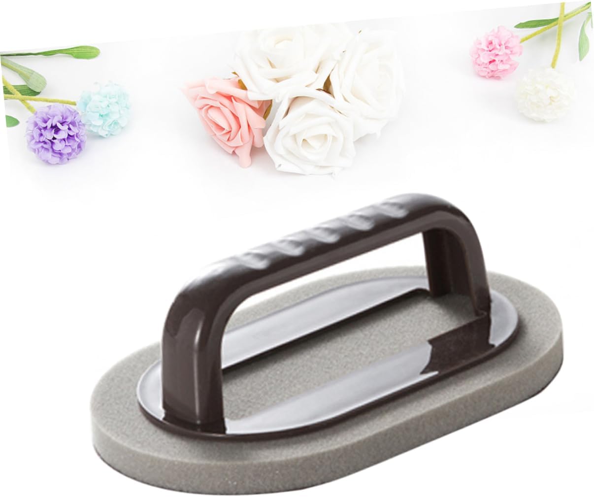 SHERCHPRY Rust Remover Emery Sponge Brush Handle