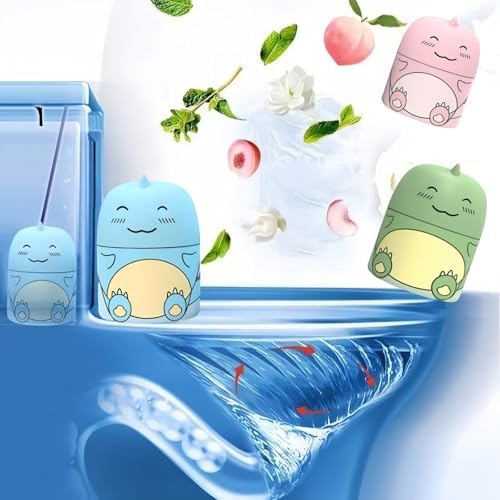 Cute Dinosaur Toilet Cleaner Bottle with Scent