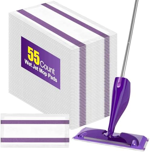 Fepoch 55 Count Swiffer WetJet Pads Refills