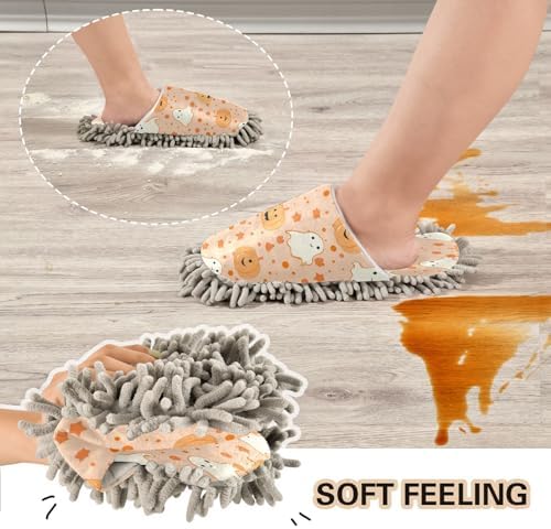 Zhirexin Halloween White Cleaning Slippers