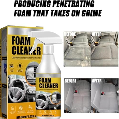 Aozonyoi Peony Car Interior Foam Cleaner 4 Pack