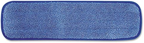 Rubbermaid Q41000BLU Microfiber Wet Room Pad 18-Inch Blue 12Carton