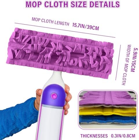 Reusable Swiffer PowerMop Pad Refills 6Pcs