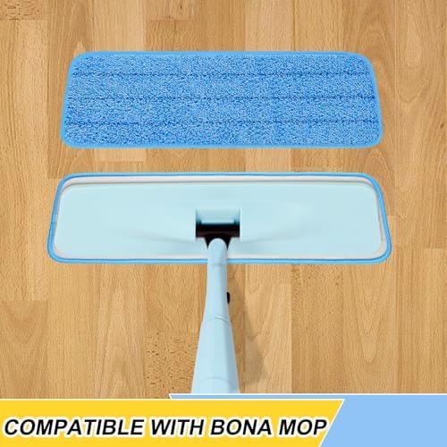 3 Pack Microfiber Spray Mop Replacement Heads for Bona and Other Mops