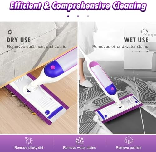 6 Pack Spray Mop Pads for Swiffer Power Mop Refill 1
