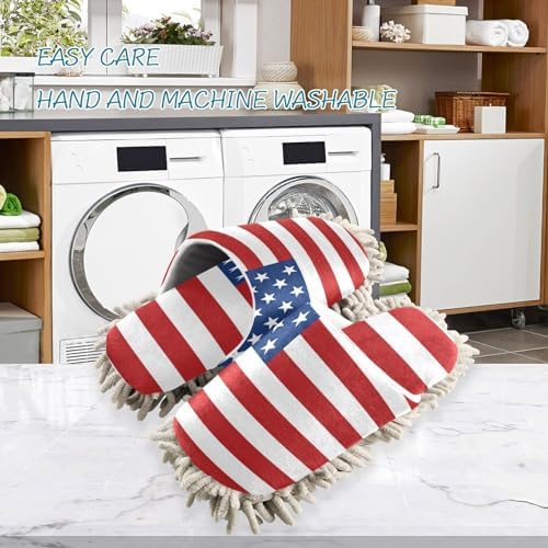 Zhirexin Cleaning Slippers with Microfiber Mop Pads