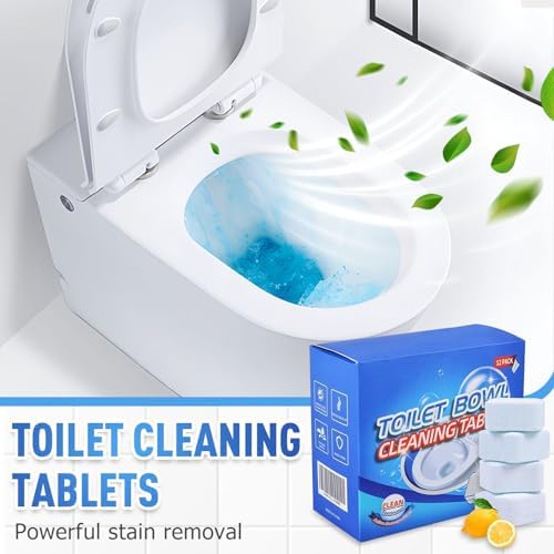 Foxiod 12Pcs Extra Strong Toilet Cleaner Tablets