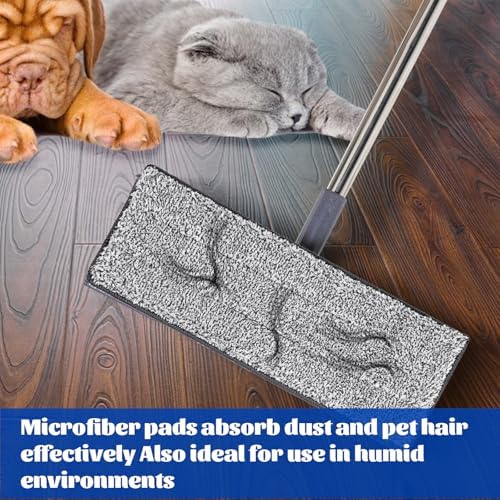 14 Pack 13 x 49 Microfiber Mop Pads - Reusable Washable