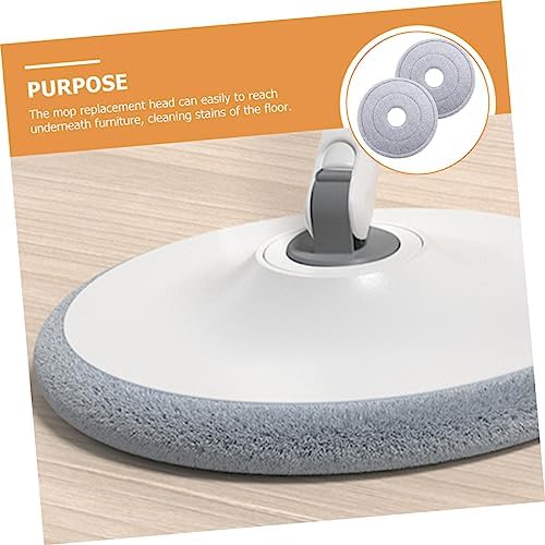 Ipetboom 2pcs Round Mop Refill for Hardwood Tile Floors