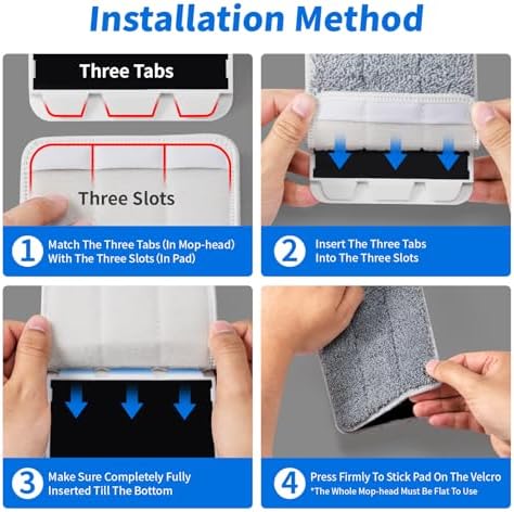 Oshang Flat Mop OG7 Replacement Pad 145 X 45 Microfiber Mop Head Refill