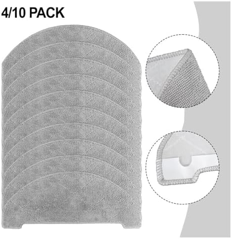Vamarads Mop Cloth Kit 4 Pack for Cleanova W7 W11 Robot Vacuums