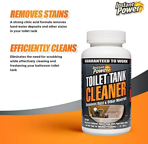 Instant Power Toilet Tank Cleaner 16 Oz No Scrubbing Removes Stains and Rust