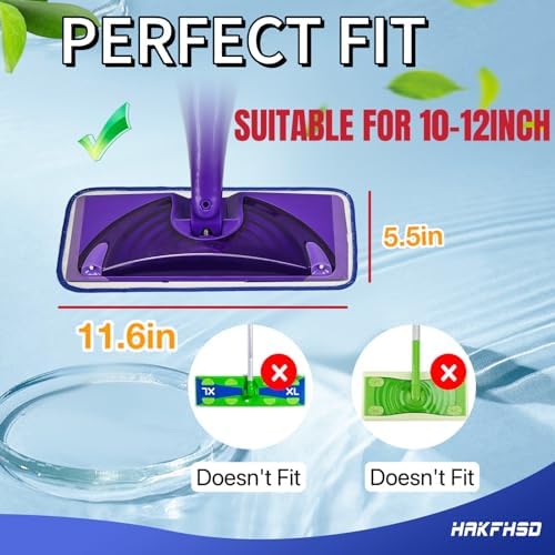 4 Pack Reusable Mop Pads for Swiffer Wet Jet