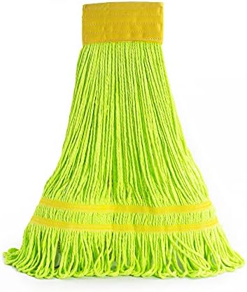 Matthew Cleaning Microfiber String Mop Head Replacement Green 3 Pack