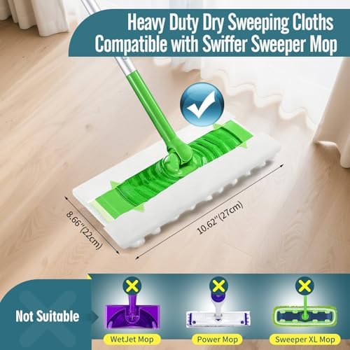 FURCIELOS 20 Count Swiffer Dry Cloth Refills