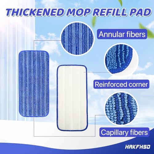 4 Pack Reusable Mop Pads for Swiffer Wet Jet