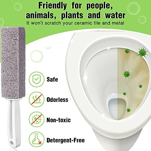 20 Pack Pumice Stones with Handle for Toilet and Bath