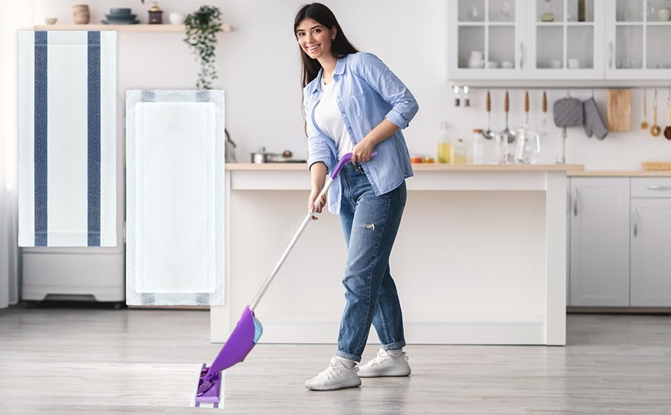 ZQZiQi 60 Count Swiffer Wet Jet Mop Pad Refills
