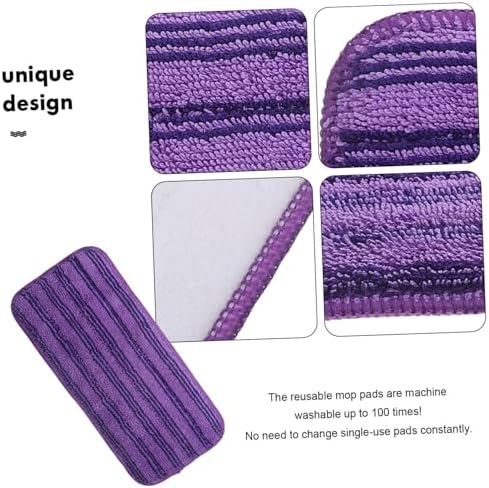 Minkissy 2 Pack Reusable Mop Pads for Efficient Cleaning