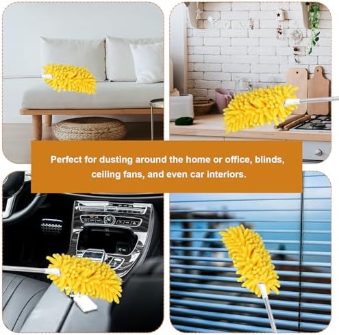 4pcs Microfiber Ceiling Fan Duster Refills Reusable