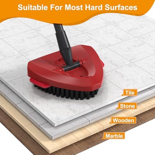 Folews Red Scrubber Mop Head for O-Cedar EasyWring 1-Tank System