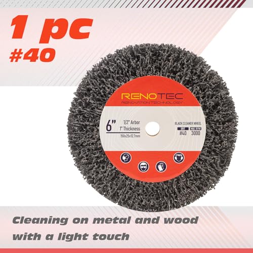RENOTEC 6x1x1 Inch Black Rust Remover Cleaner