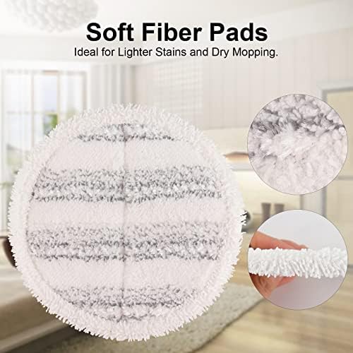 GreeSuit Electric Mop Pads 8 Pack 728in Round Replacement