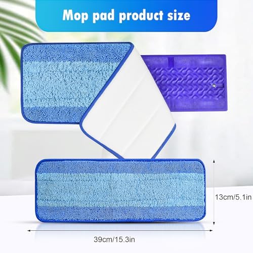 4 Pack Reusable Swiffer Power Mop Pad Refills