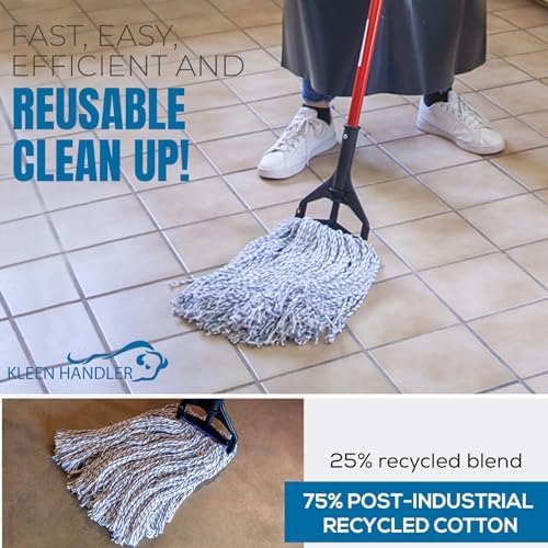 KLEEN HANDLER Cut End Finish Mop Heads 125 Universal 24-Pack