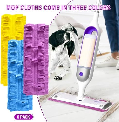 Reusable Swiffer PowerMop Pad Refills 6Pcs