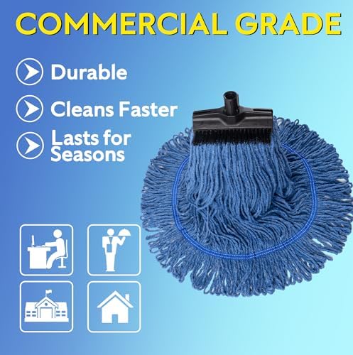 Matthew Heavy Duty Mop Head Replacement Pack of 6