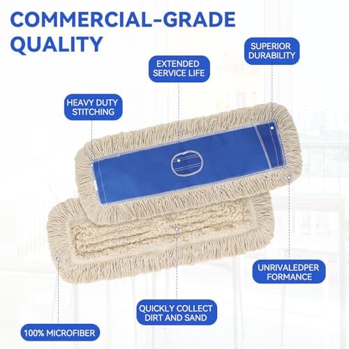 GreeSuit Commercial Microfiber Mop Pad Refill 24x5